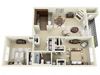 2 bed 1 bath 905 sqft